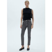 Slim-Crop-Jeans in Wachsoptik Claudia von Mango