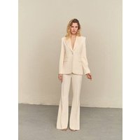 Strukturierter Blazer mit satiniertem Reverskragen von Mango