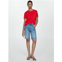 T-Shirt aus 100 % Baumwolle mit Kontrastborten T-Shirt aus 100 % Baumwolle mit Kontrastborten von Mango