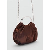 Satinierte Tasche mit Metallring von Mango