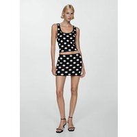 Strick-Top mit Polka Dots von Mango