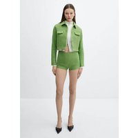 Tweedjacke in Cropped-Länge mit Taschen Tweedjacke in Cropped-Länge mit Taschen von Mango