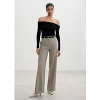 Wideleg-Bundfaltenhose von Mango