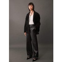 Wideleg-Hose mit Leder-Effekt Wideleg-Hose mit Leder-Effekt von Mango