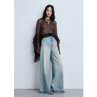 Wideleg-Jeans Devin mit ausgefranstem Saum Wideleg-Jeans Devin mit ausgefranstem Saum von Mango