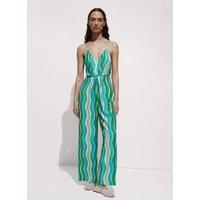 Zweifarbiger, langer Jumpsuit von Mango