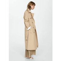 Zweireihiger Baumwoll-Trenchcoat von Mango