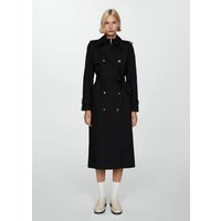 Zweireihiger Baumwoll-Trenchcoat von Mango