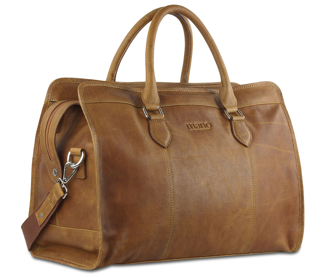 Reisetasche, cognac von Mano