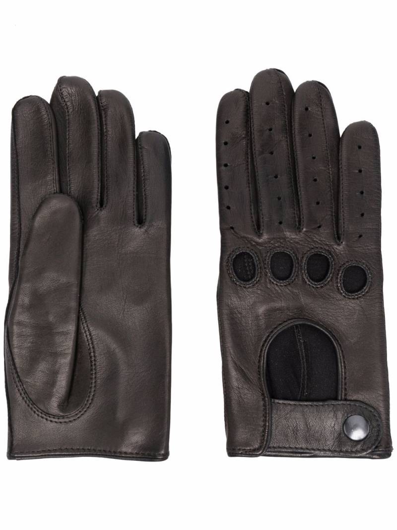 Manokhi full-finger leather gloves - Black von Manokhi