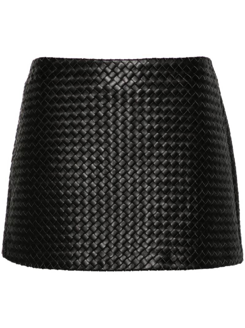 Manokhi interwoven mini skirt - Black von Manokhi