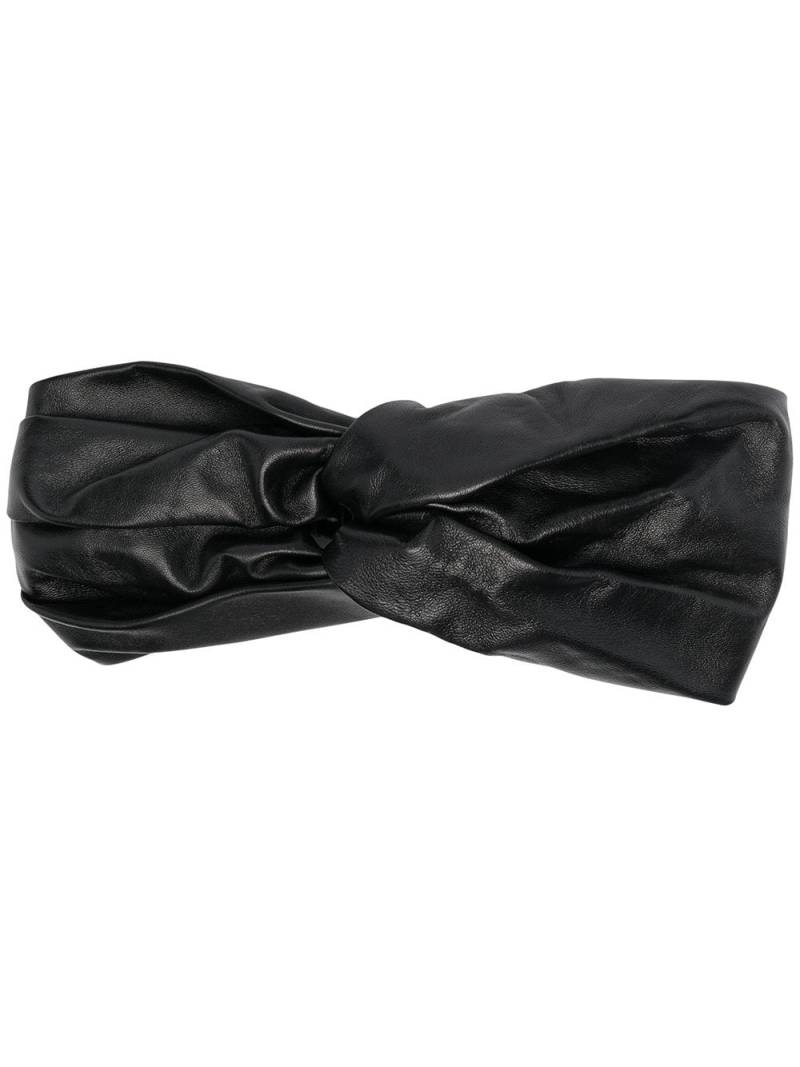 Manokhi leather headband - Black von Manokhi