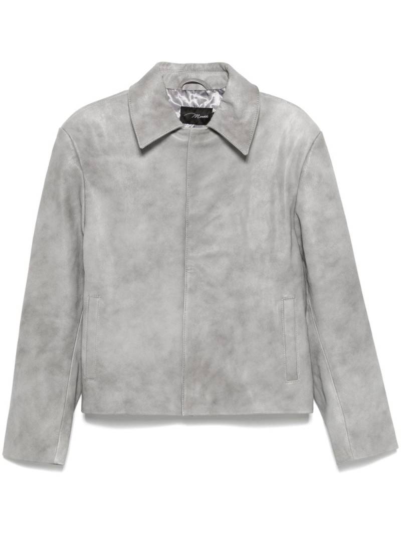 Manokhi leather jacket - Grey von Manokhi