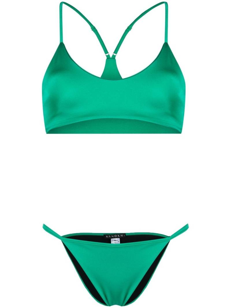 Manokhi low-rise stretch bikini - Green von Manokhi