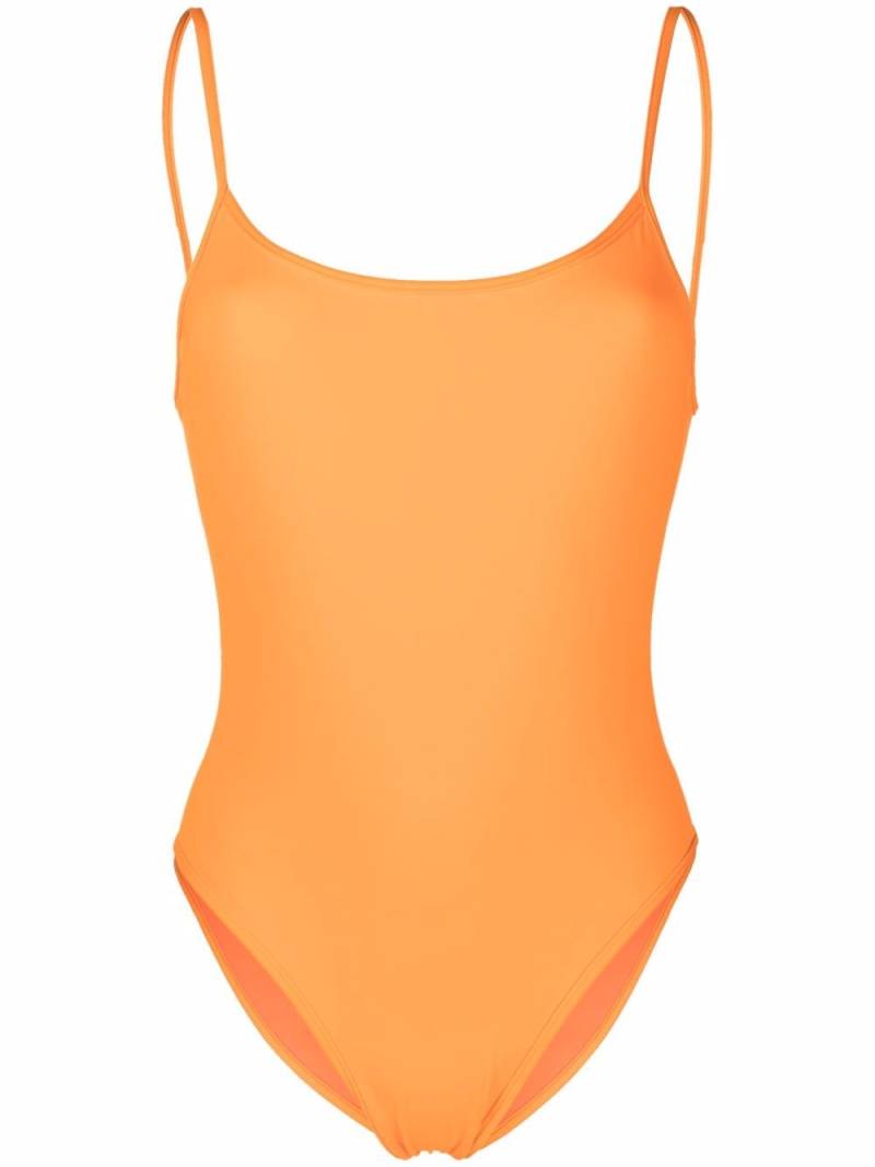 Manokhi scoop-neck backless swimsuit - Orange von Manokhi