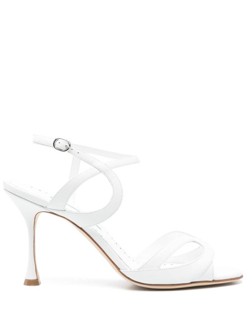 Manolo Blahnik 100mm Elfajrsan sandals - White von Manolo Blahnik