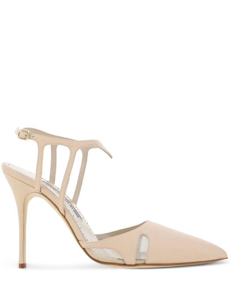 Manolo Blahnik 105mm Arcadia Fabio pumps - Neutrals von Manolo Blahnik