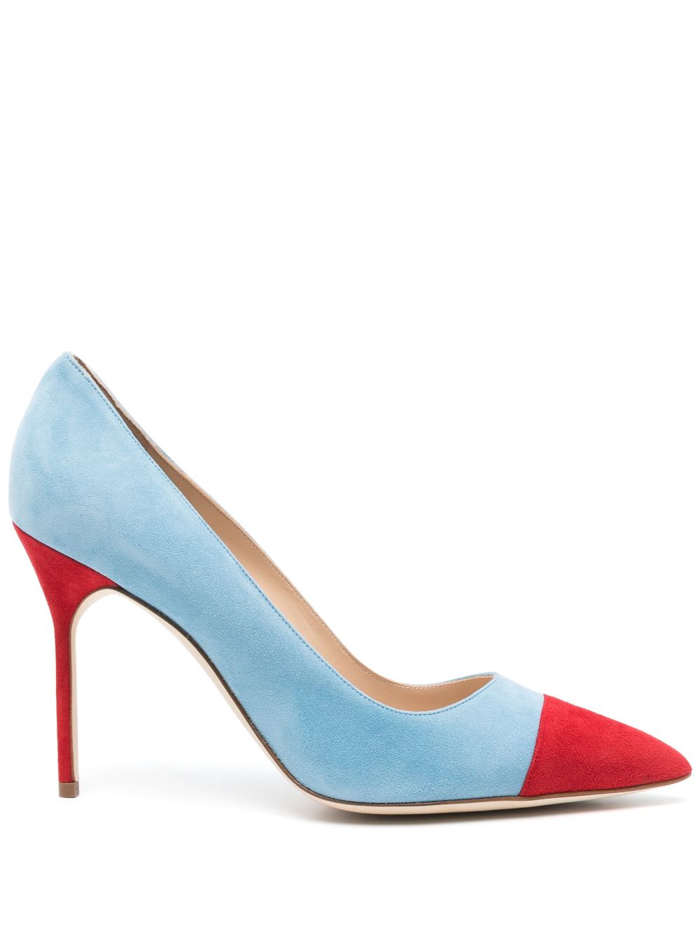 Manolo Blahnik 105mm Capcour pumps - Blue von Manolo Blahnik