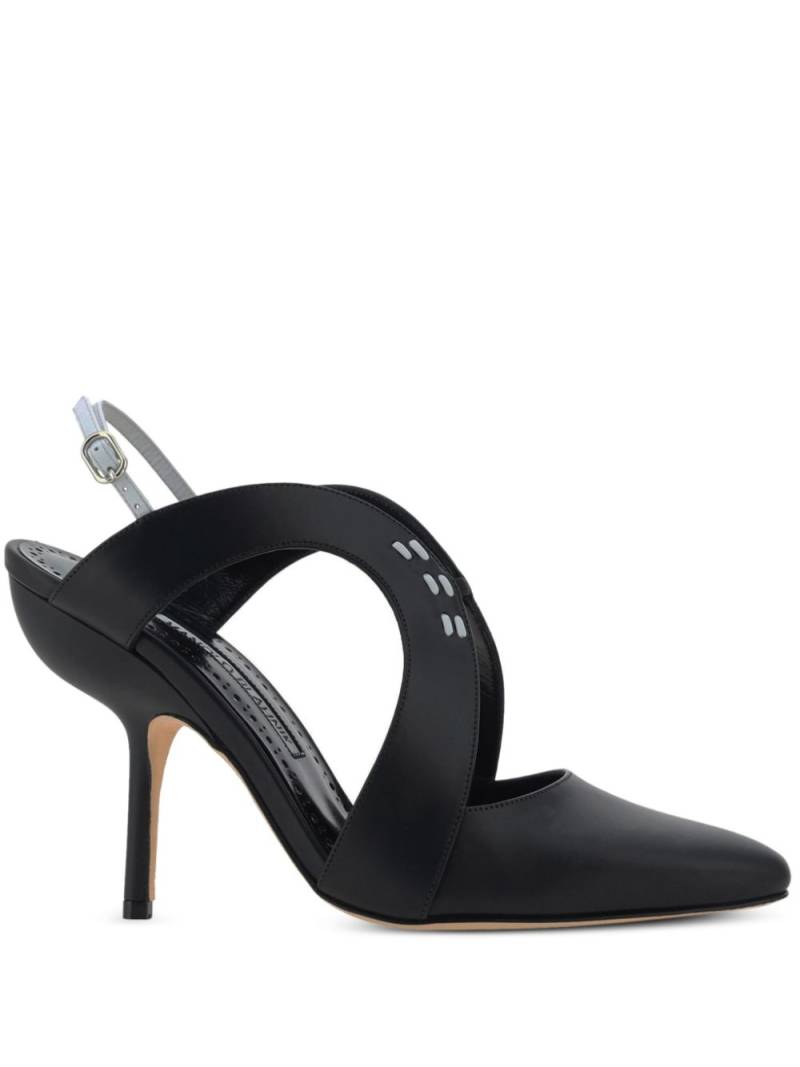 Manolo Blahnik 105mm Jijara Vulca pumps - Black von Manolo Blahnik