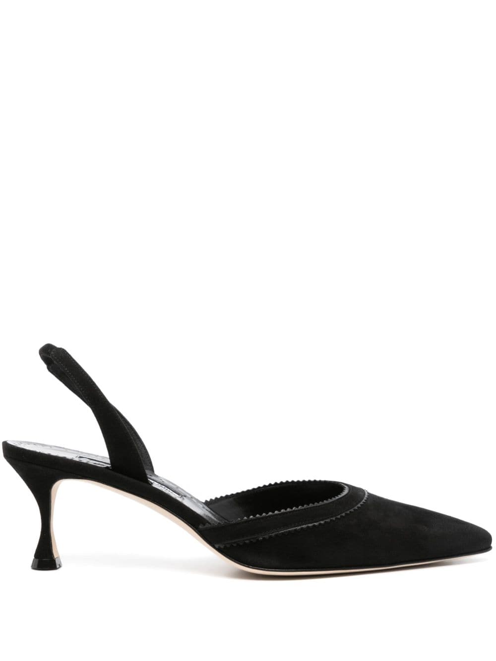 Manolo Blahnik 50mm Brontiasli slingback pumps - Black von Manolo Blahnik