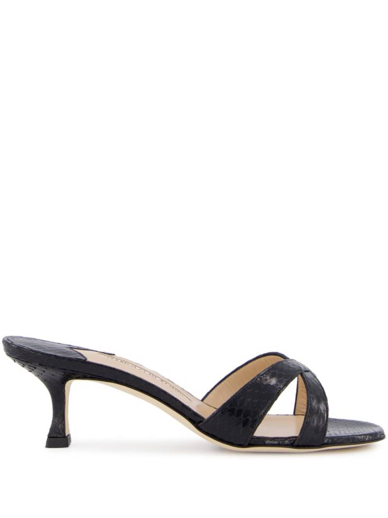 Manolo Blahnik 50mm Callamu mules - Black von Manolo Blahnik