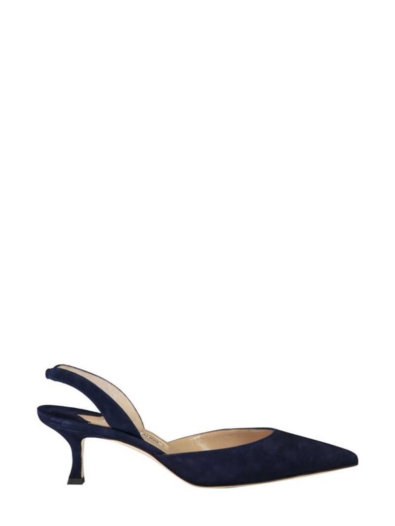 Manolo Blahnik 50mm Carolyne pumps - Blue von Manolo Blahnik