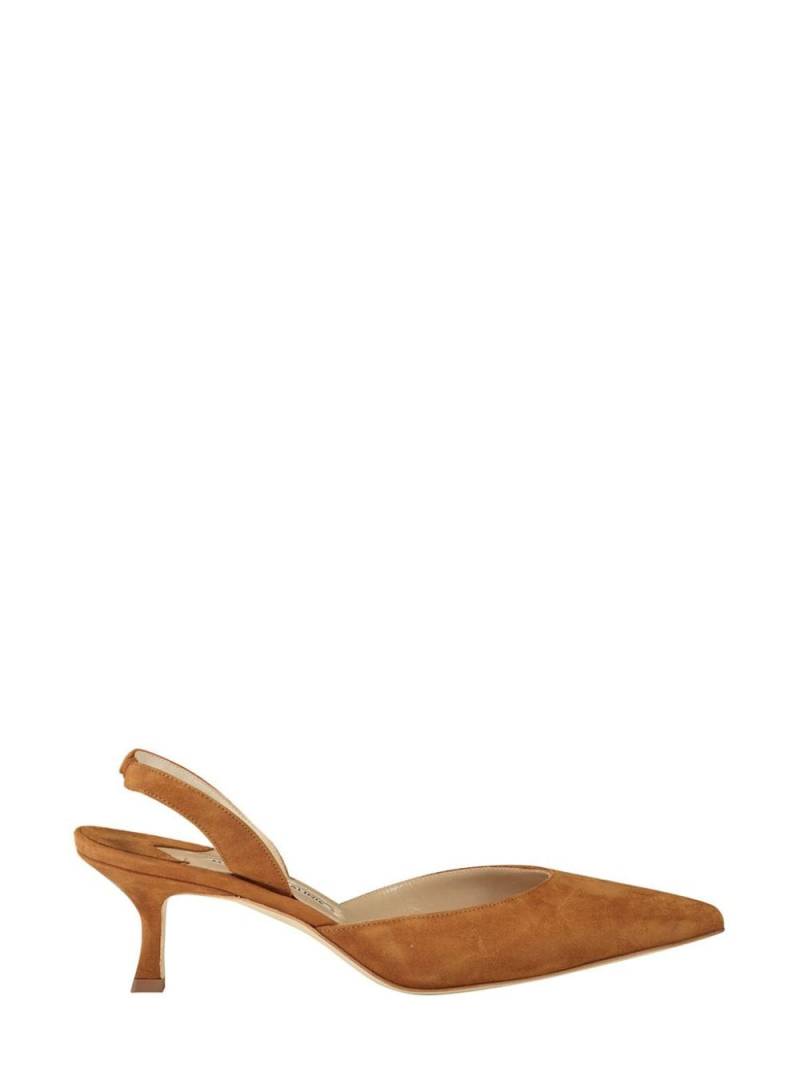 Manolo Blahnik 50mm Carolyne pumps - Brown von Manolo Blahnik