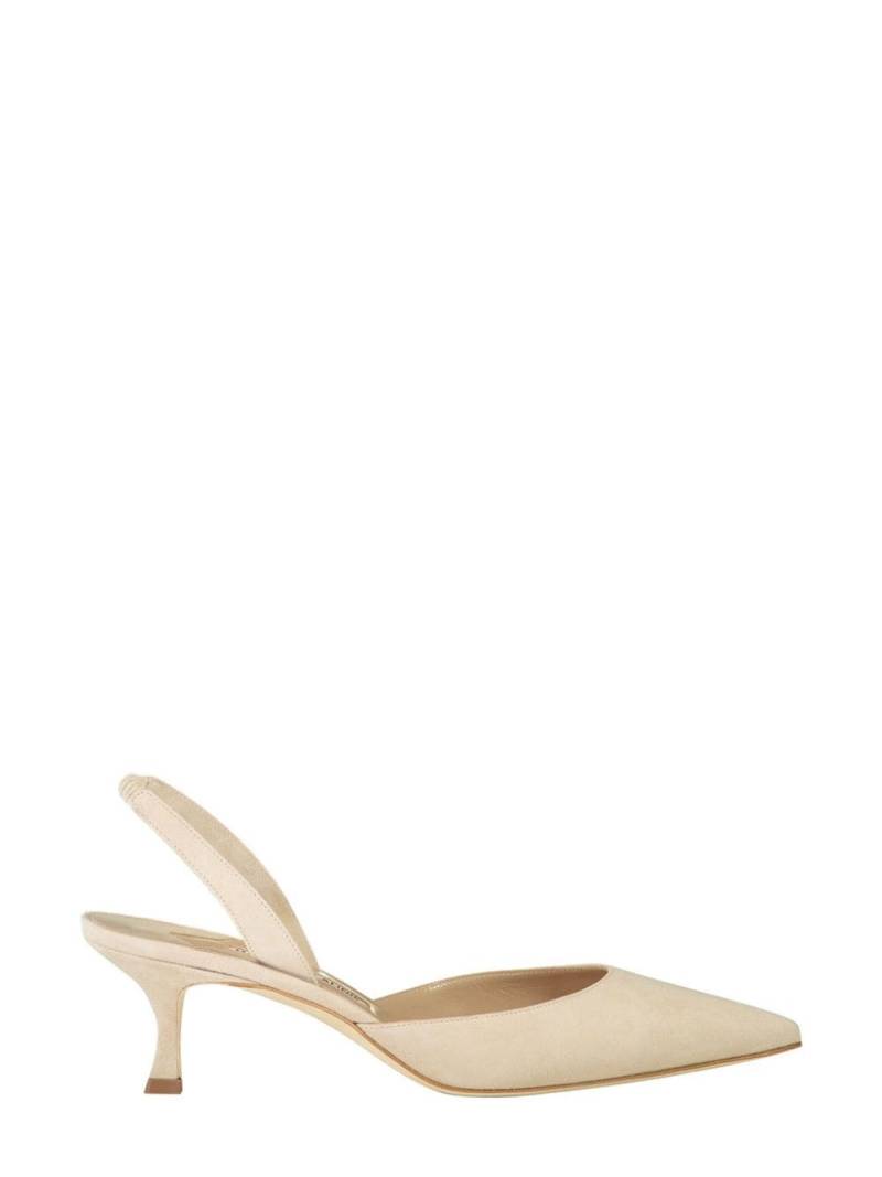 Manolo Blahnik 50mm Carolyne pumps - Neutrals von Manolo Blahnik