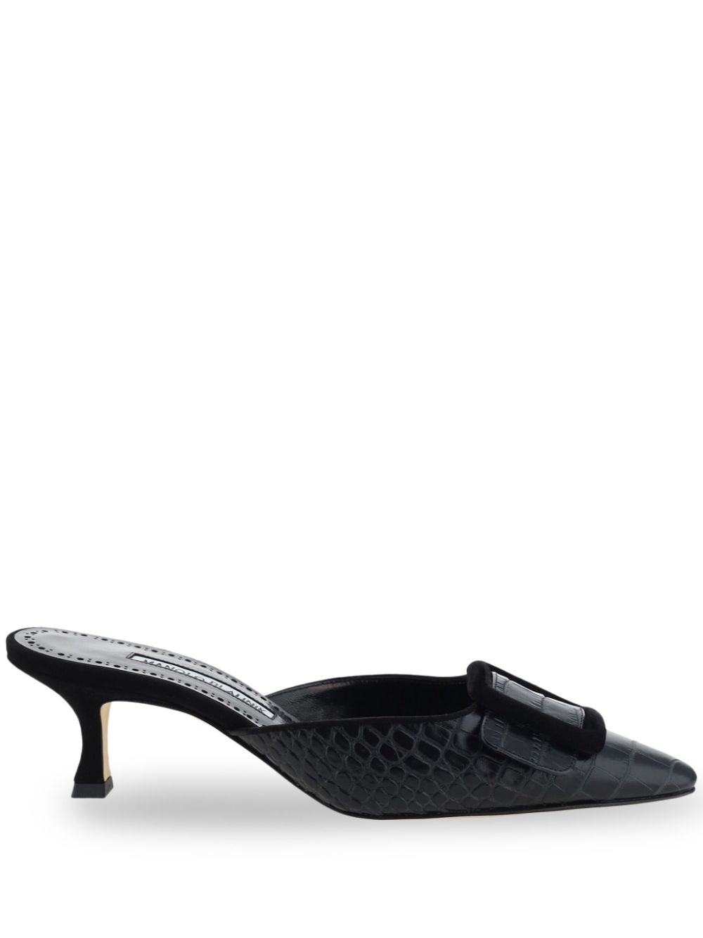 Manolo Blahnik 50mm Maysale mules - Black von Manolo Blahnik