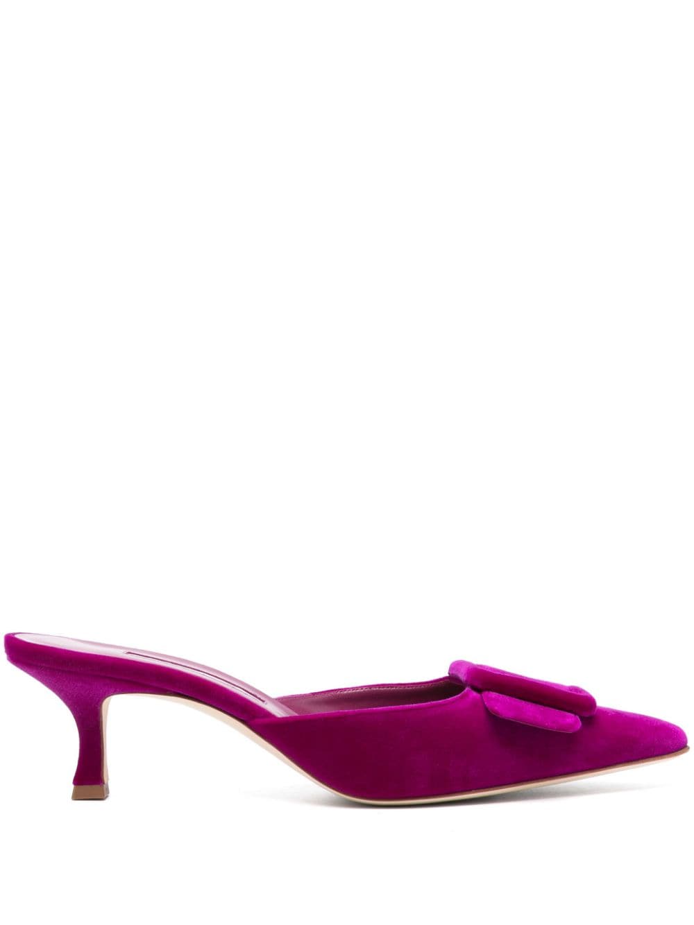 Manolo Blahnik 50mm Maysale mules - Purple von Manolo Blahnik