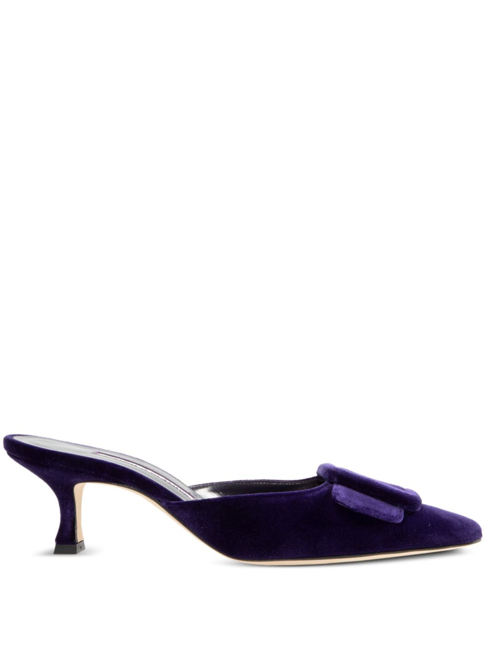 Manolo Blahnik 50mm Maysale mules - Purple von Manolo Blahnik