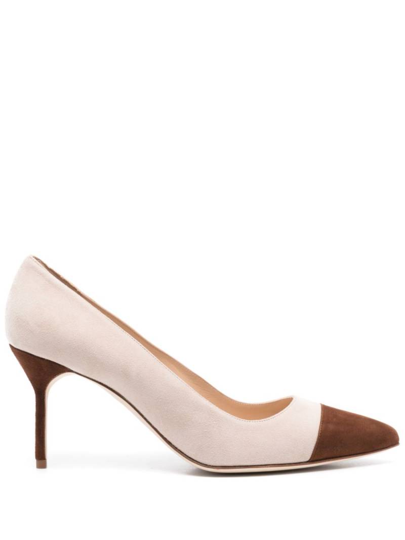 Manolo Blahnik 70mm Capcour pumps - Neutrals von Manolo Blahnik