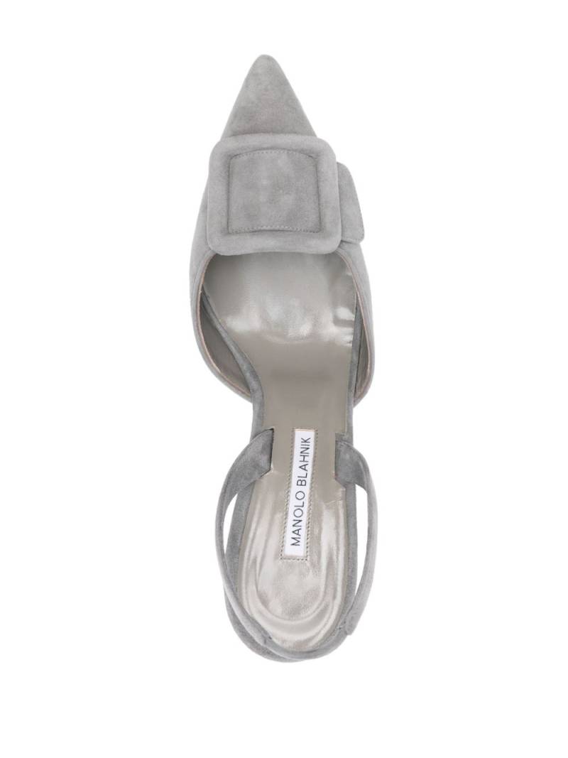 Manolo Blahnik 70mm Maysale pumps - Grey von Manolo Blahnik