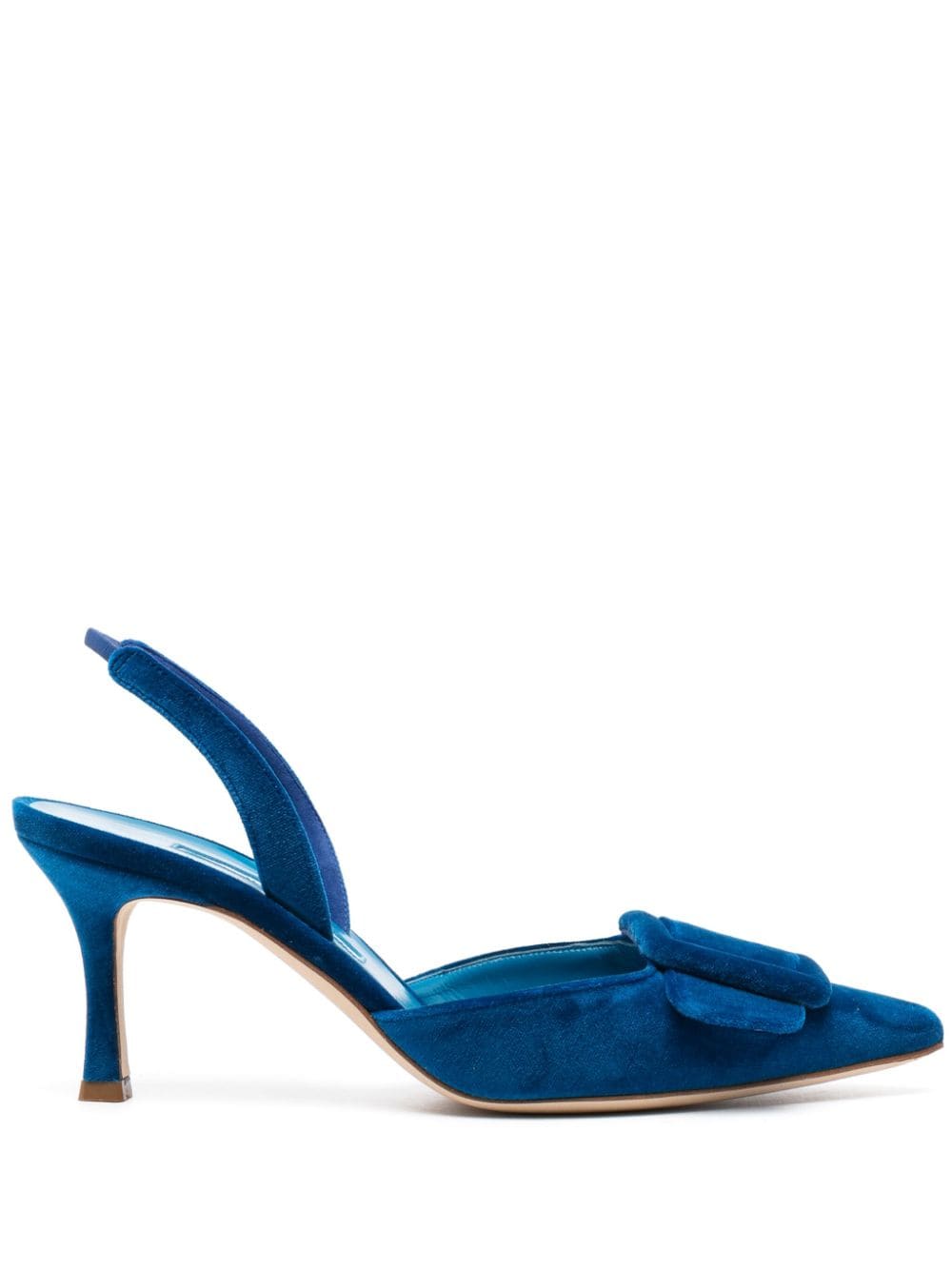 Manolo Blahnik 70mm Maysli pumps - Blue von Manolo Blahnik