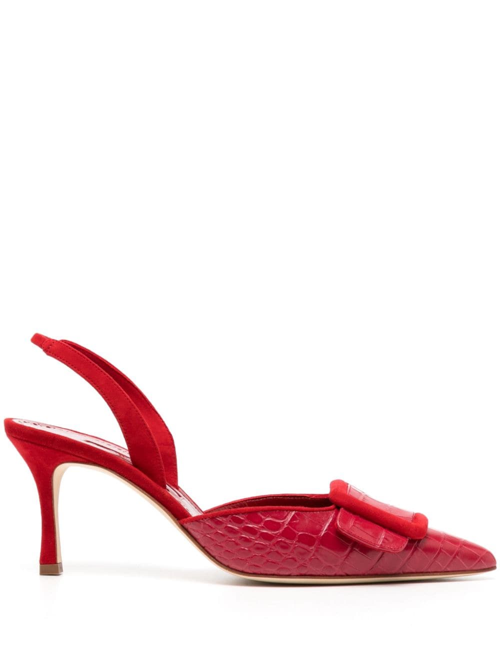 Manolo Blahnik 70mm Mayslibi slingback pumps - Red von Manolo Blahnik