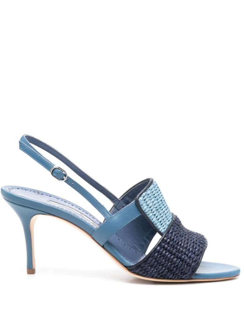 Manolo Blahnik 85mm Fabiola sandals - Blue von Manolo Blahnik