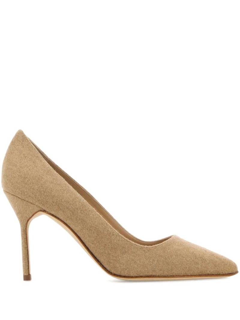 Manolo Blahnik 90mm BB pumps - Neutrals von Manolo Blahnik