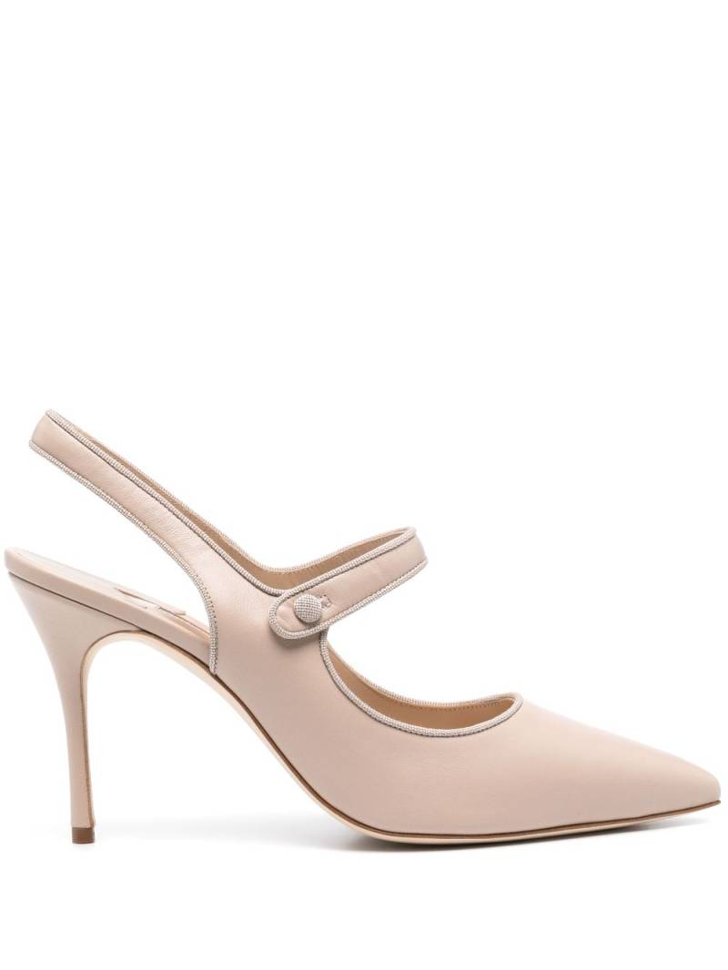 Manolo Blahnik 90mm Campari pumps - Neutrals von Manolo Blahnik