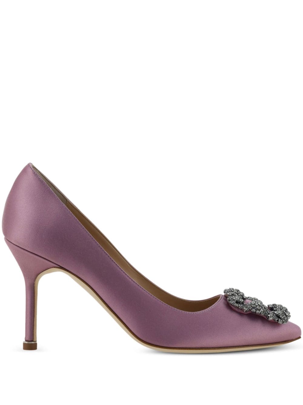 Manolo Blahnik 90mm Hangisi pumps - Purple von Manolo Blahnik