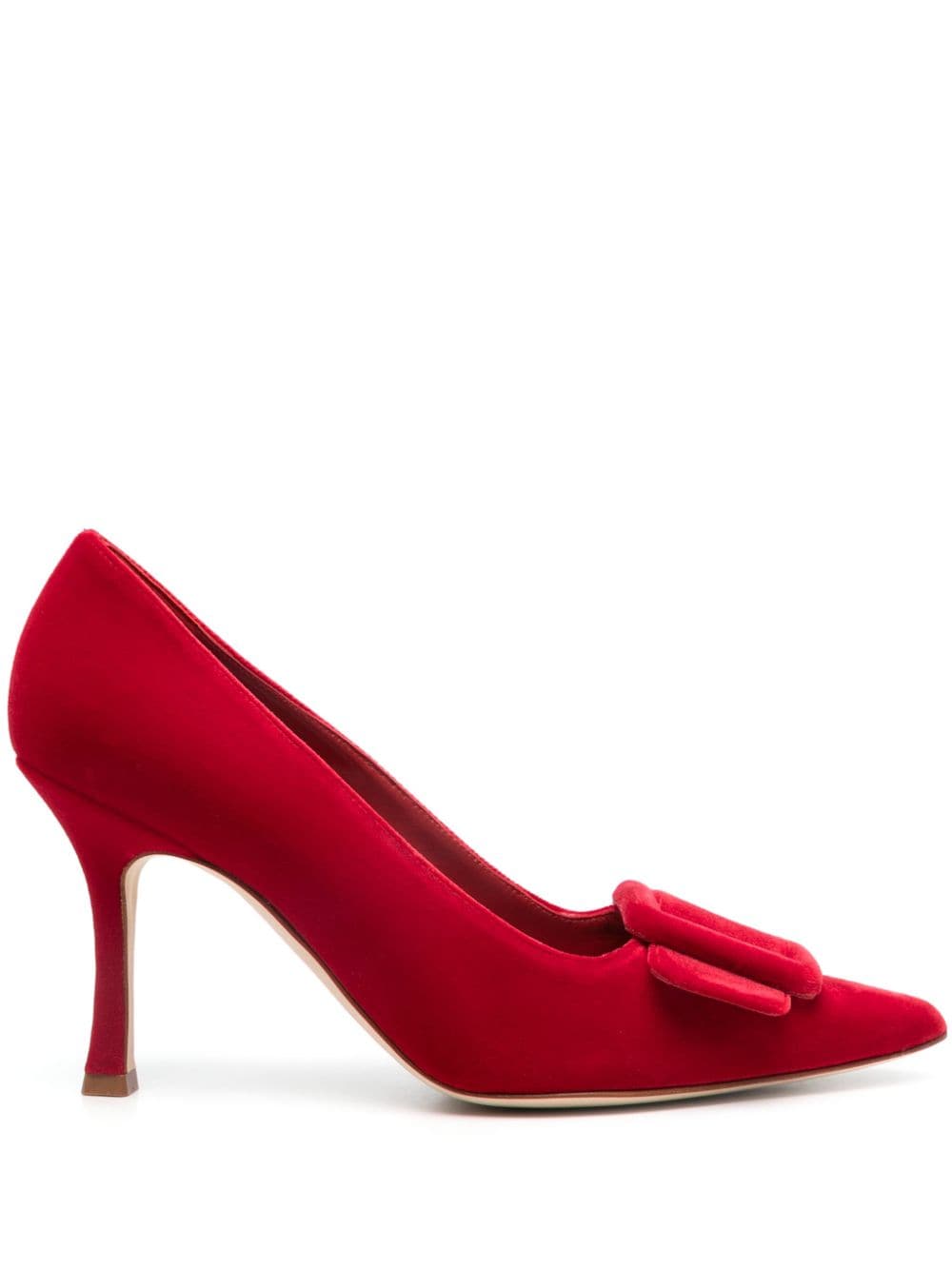 Manolo Blahnik 90mm Maysale pumps - Red von Manolo Blahnik