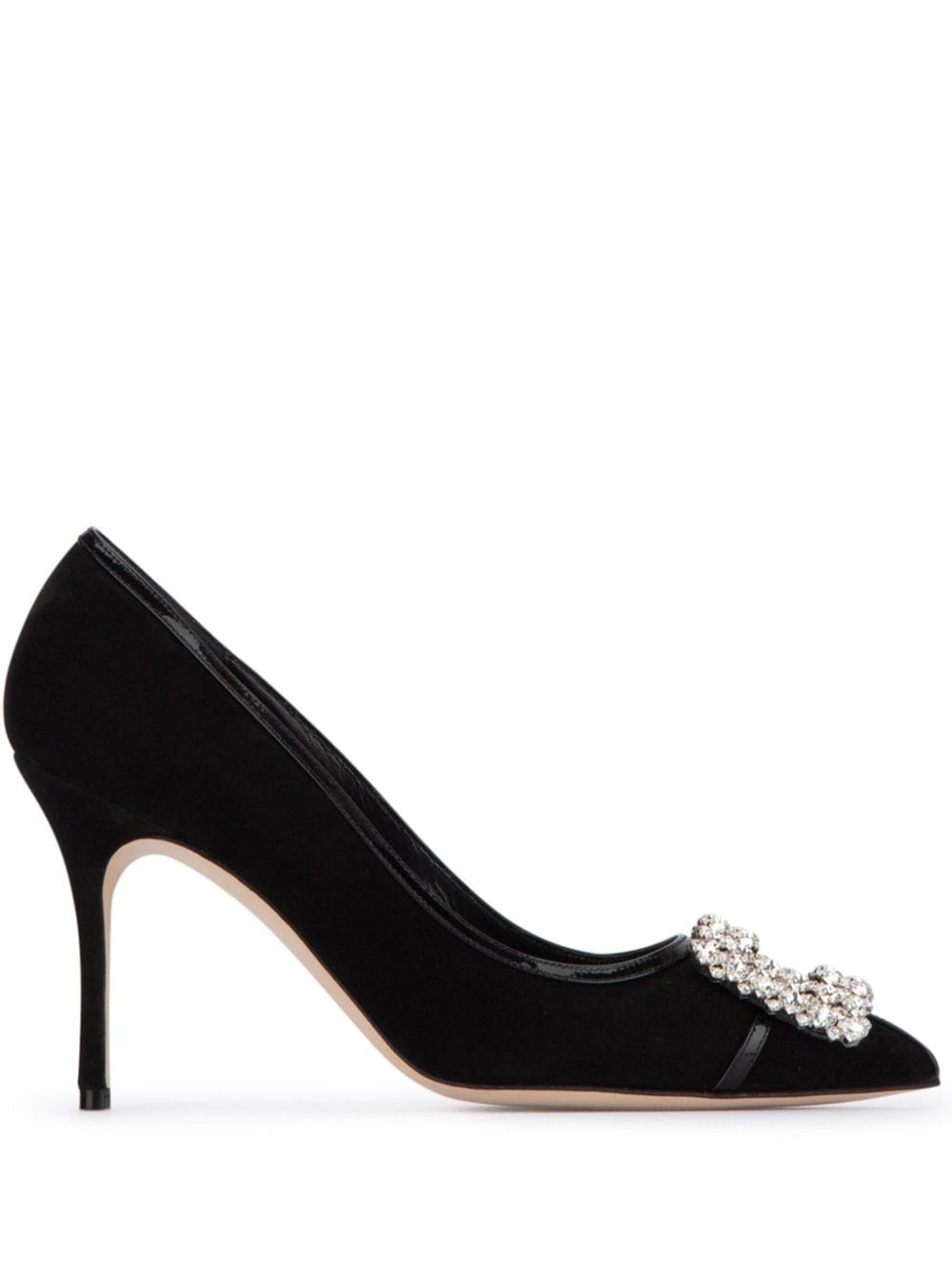 Manolo Blahnik 90mm leather pumps - Black von Manolo Blahnik