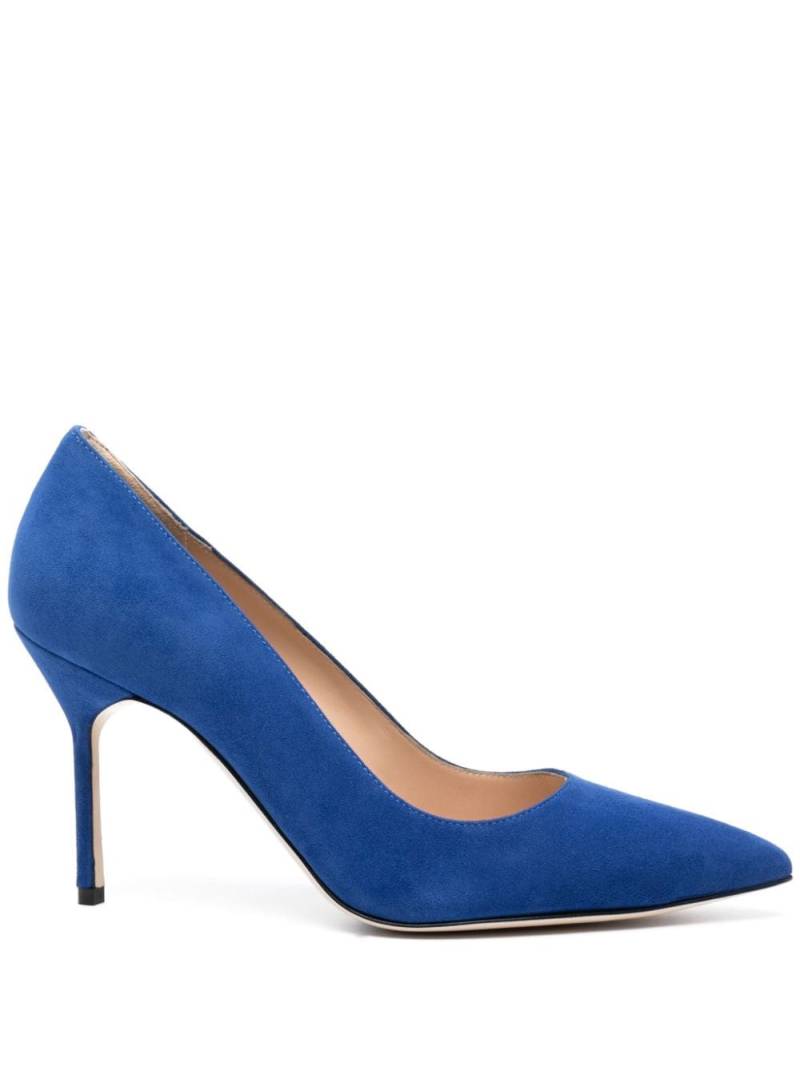 Manolo Blahnik BB 90mm suede pumps - Blue von Manolo Blahnik