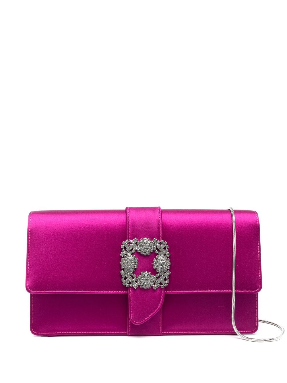 Manolo Blahnik Capri crystal-embellished clutch - Pink von Manolo Blahnik