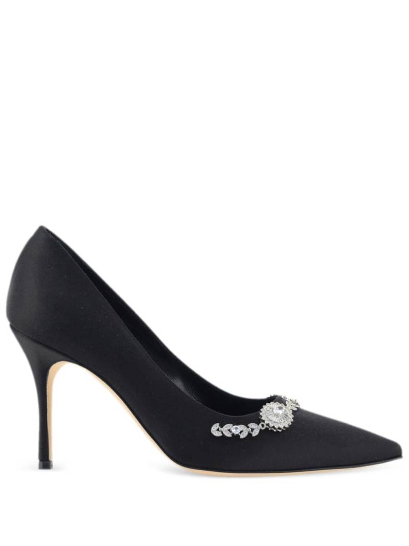 Manolo Blahnik Fabio 90mm pumps - Black von Manolo Blahnik