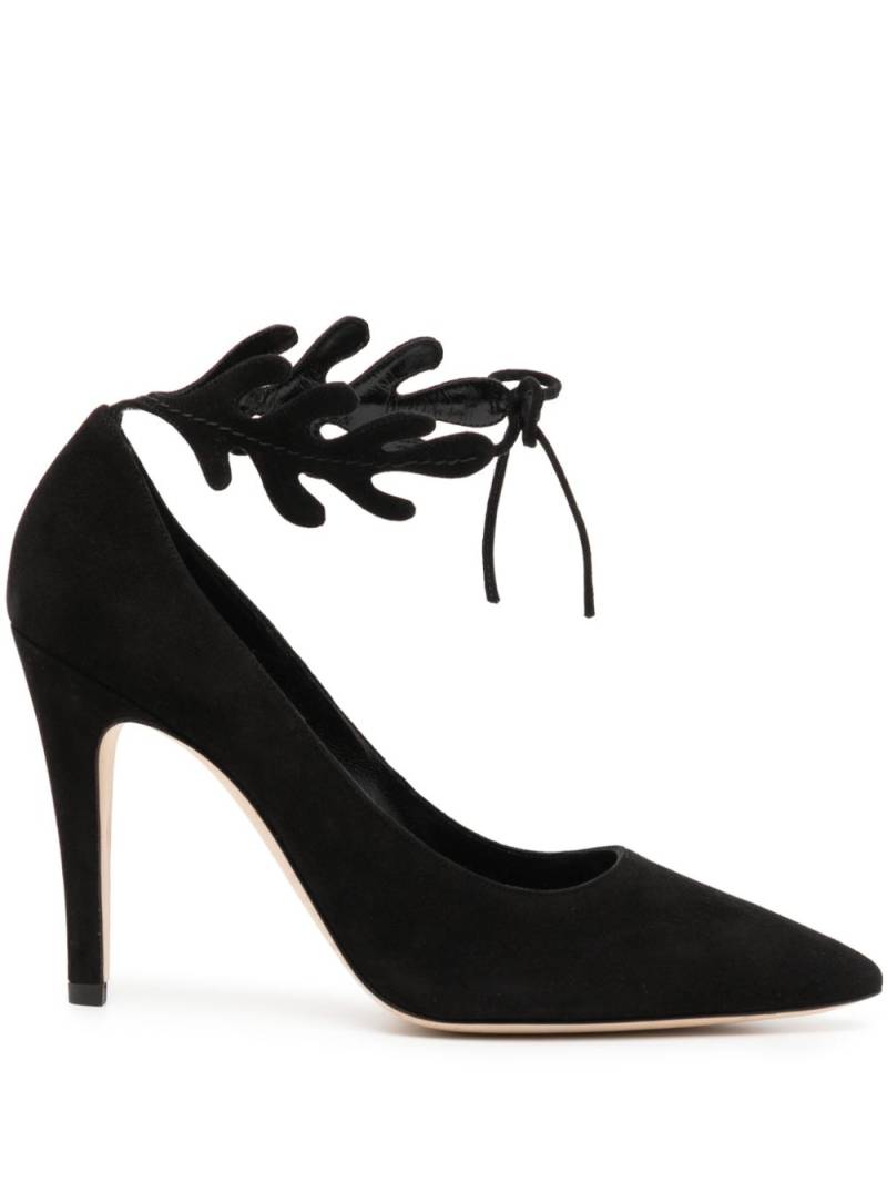 Manolo Blahnik Florettehi 100mm suede pumps - Black von Manolo Blahnik