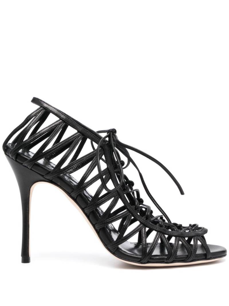 Manolo Blahnik Hamzana 110mm strappy sandals - Black von Manolo Blahnik