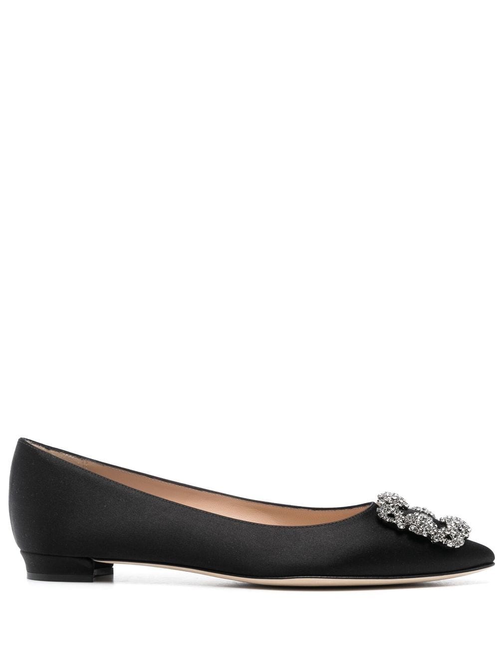 Manolo Blahnik Hangisi flat ballerina shoes - Black von Manolo Blahnik