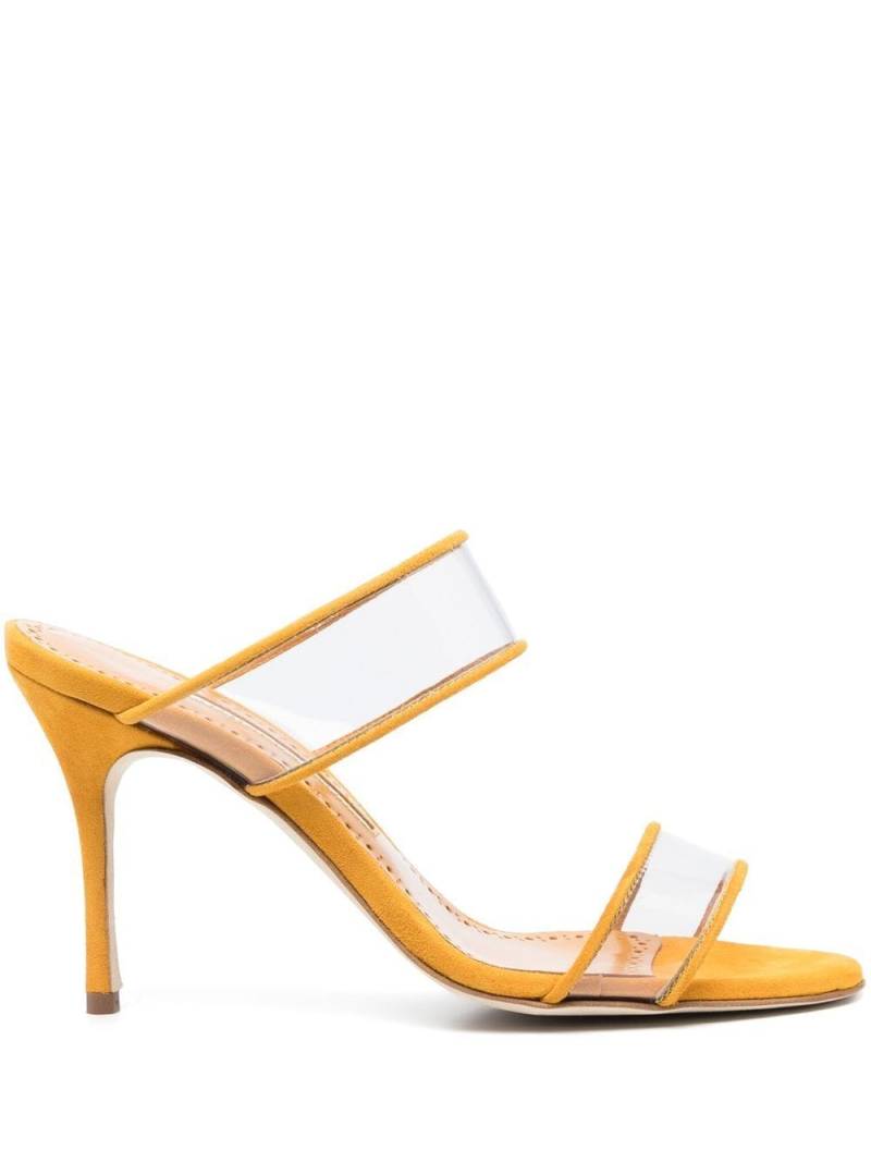 Manolo Blahnik Invymu 100mm sandals - Yellow von Manolo Blahnik