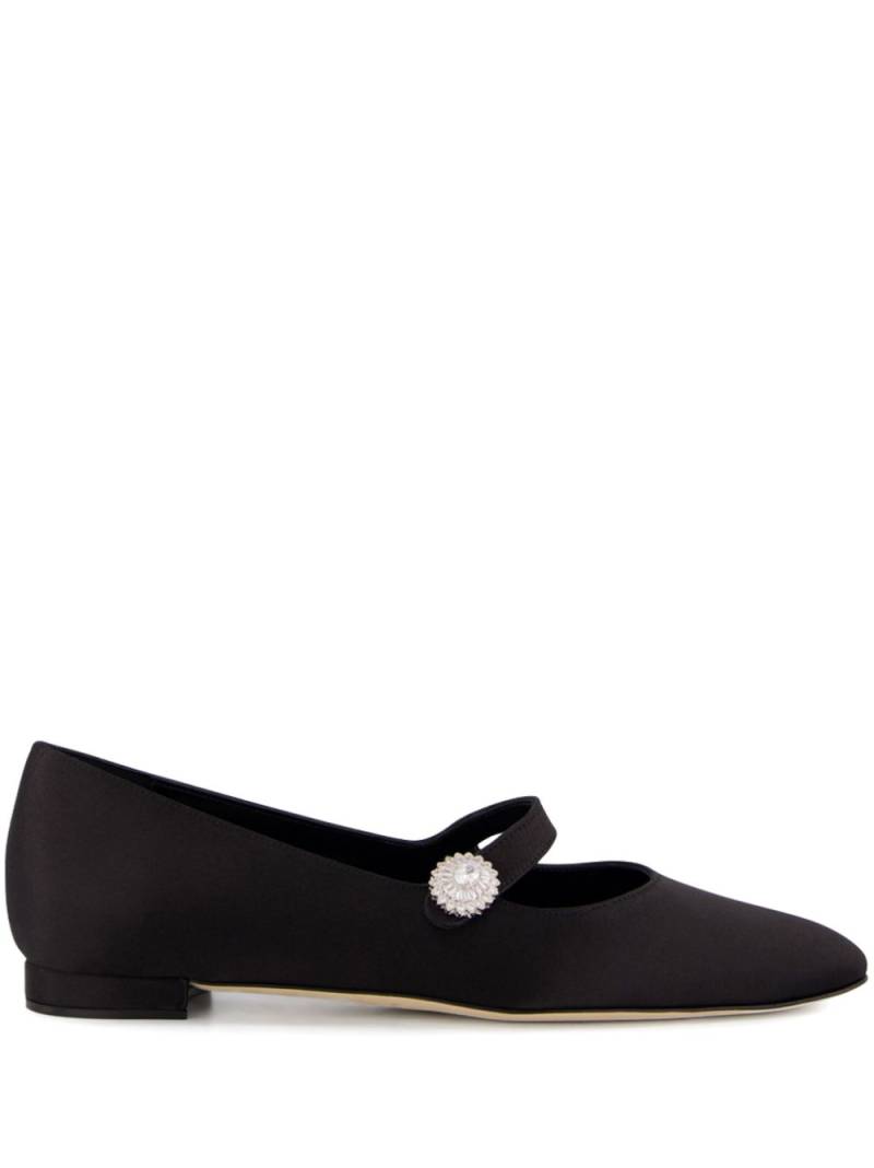 Manolo Blahnik Marijana ballerina shoes - Black von Manolo Blahnik