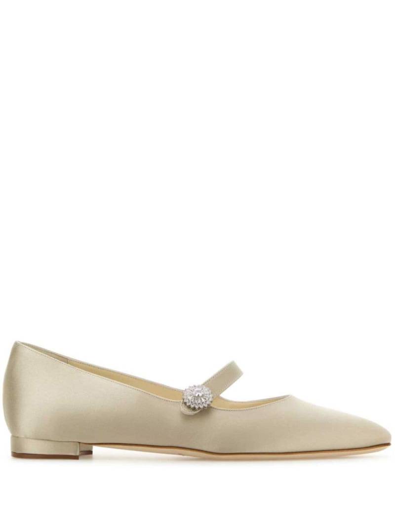 Manolo Blahnik Marijanaflat ballerina shoes - Neutrals von Manolo Blahnik